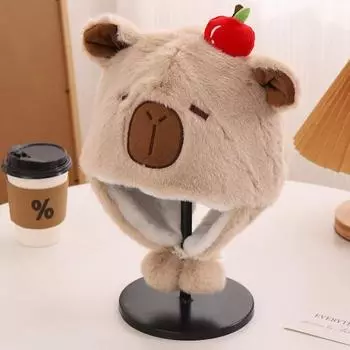 In autumn and winter, the face is small, the pullover hat is cold-proof and warm, and the ear protection is Lei Feng hat, which is trendy and cute M56-58cm