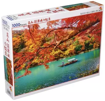 в пазле Beverly 1000 элементов Arashiyama Hozukyo Autumn Leaves x [Сделано в Японии] (49 72см) 51-286 красный