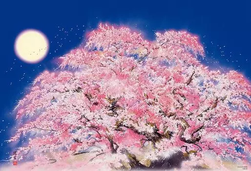 в пазле Beverly 1000 элементов Garyu Sakura x [Сделано в Японии] (49 72см) 1000-047