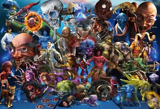 in Beverly 1000 Piece Jigsaw Puzzle Yokai Hyakki Yagyo x [Made Japan] (49 72cm) 61-459