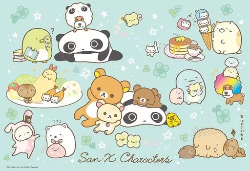 in Beverly 300 Piece Jigsaw Puzzle Characters x [Made Japan] San-X [Green] (26 38cm) 300-124