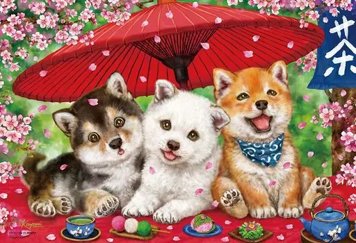 in Beverly 300 Piece Jigsaw Puzzle Dango over Flowers x [Made Japan] (26 38cm) 300-127