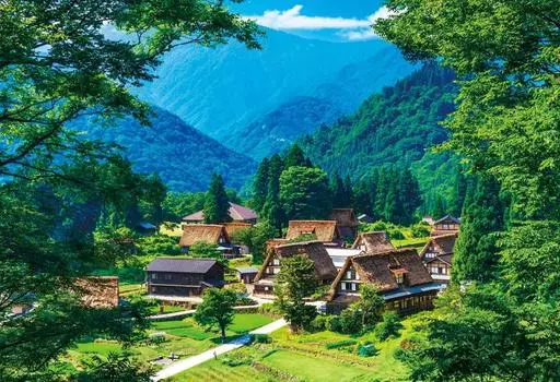 in Beverly 300 Piece Jigsaw Puzzle Gokayama Village x [Made Japan] Gassho-zukuri (26 38cm) 300-016