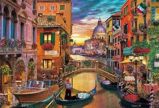 in Beverly 500 Small Piece Jigsaw Puzzle Venice at Dusk x [Made Japan] (26 38cm) 500S-002