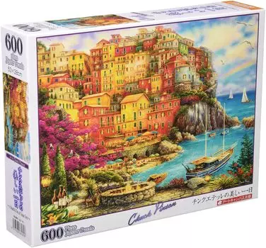 in Beverly 600 Piece Jigsaw Puzzle A Beautiful Day in Cinque Terre x Orange [Made Japan] (38 53cm) 66-181