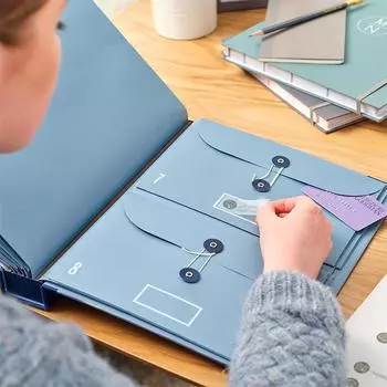 In Case I Go Missing Binder Pocket Folder Organ Bag Loss Prevention Binder Important Documents File Organiser Folio Folder бежевый