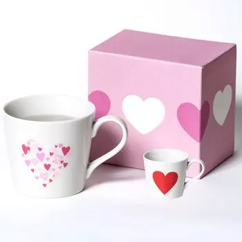 in Made in Japan Marumo Takagi Ceramic Mug Wrapped in a Heart Warm Color Changes with Temperature Heart Cute Stylish Coffee Tea Anniversary Thank You