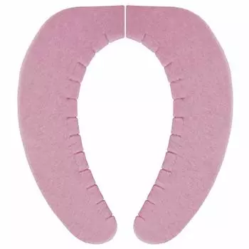 in Sanko Fluffy Type Toilet Seat Cover 6mm Rose Adsorption [Made Japan, Deodorizing, Washable] Non-Slip KV-58