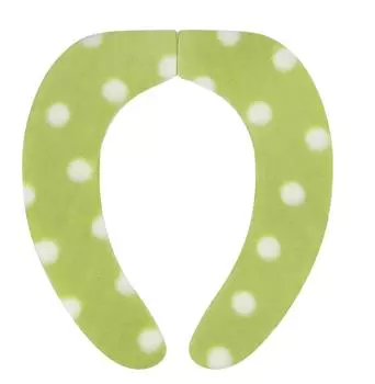 in Sanko Soft Type Toilet Seat 9mm Green [Made Japan, Deodorizing, Washable] Non-slip, Cover, Dot, Adhesive, KC-72