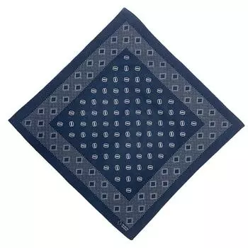 In Stock 55 * 55cm Pure Cotton Paisley Square Scarf Outdoor Sports Hip Hop All-Cotton Kerchief Scarf Navy Blue 1 Size 55*55cm