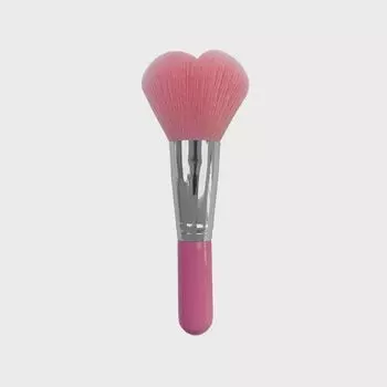 In Stock Pink Heart-Shaped Makeup Brush Powder Brush Blush Brush Shading Brush Loose Powder Brush Makeup Tools Makeup Brush Pink Heart brush