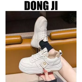 In the spring of 2025, Internet celebrities exploded, panda leisure students campus thick soles increased, lightweight and versatile little whit 35 хаки