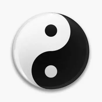 Инь Ян, черная мягкая пуговица, булавка, креативные украшения, металлическая шляпа, милый декор, женская брошь для влюбленных, забавный значок на лацкане, модный мультяшный значок