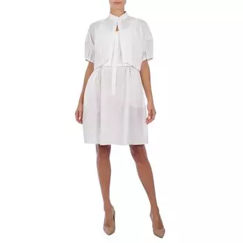 INA13T Женское платье со съемной накидкой L белый