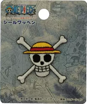 Inagaki Clothes One Piece Seal Patch Pirate Flag Luffy For Both Seal and Iron PES031