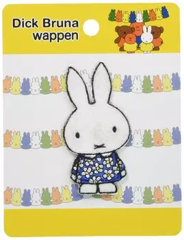 Inagaki Clothing Miffy Die Cut Patch Birthday Miffy Ширина 33 мм x Высота 65 мм Приклеивается утюгом MFW001