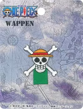 Inagaki Clothing One Piece Name Tag Patch Pirate Flag Monkey Luffy PEM001 D. Iron-on