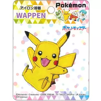 Inagaki Clothing Pocket Monster Patch Pikachu Iron Adhesive PSW001
