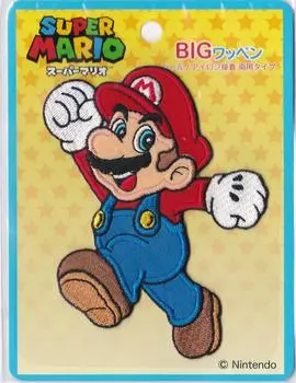 Inagaki Clothing Super Mario Big Patch Mario Наклейка с утюгом и клеем двойного назначения MRX001