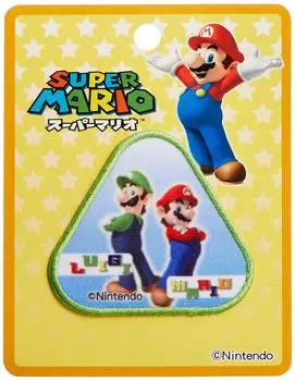 Inagaki Clothing Super Mario Patch Mario Luigi MRW002 & Iron-on