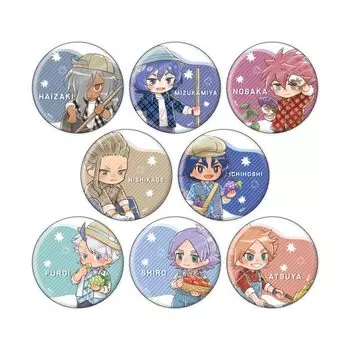 Inazuma Eleven 36 Autumn Harvest Festival ver. [Graff Art Illustration] Can Badge 8-piece BOX
