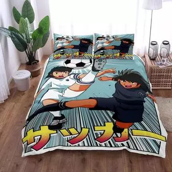 Inazuma Eleven Boys Duvet Cover Set King Queen Double Full Twin Single Size Комплект постельного белья EU single(135x200cm)