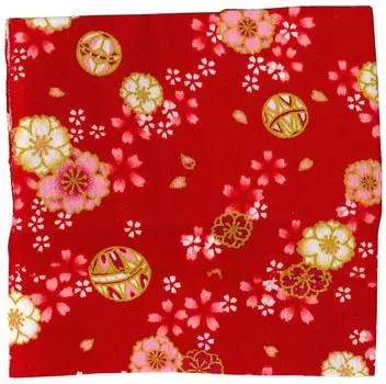 INAZUMA Kyoto Chirimen Patterned Gold 23 см x 33 см Sakura Ball 1 шт. Приблизительные поставки. M102-1G Ремесла/Ручная работа