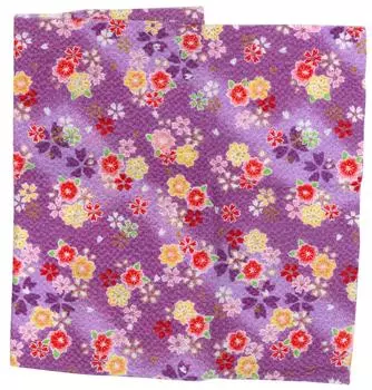 INAZUMA Kyoto Chirimen Patterned Gold 23cm x 33cm Sakura 1 Piece Supplies Approx. C78-DG Crafts/Handmade