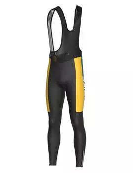 INBIKE Cycling Bib Tights Windproof Fleece 3D Padded Bike Leggings Long Bicycle Road Riding Men s Pants S чёрный