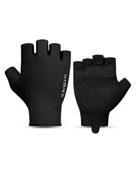 INBIKE Cycling Gloves Men s Half Finger Summer Shockproof Elastic Breathable Reflective S чёрный