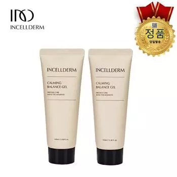 INCELLDERM 2SET Успокаивающий балансовый гель 2шт (полоска для мытья лица) Увлажняющая бомба, отбеливающая, разглаживающая морщины INCELLDERM