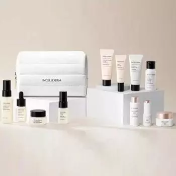 Incellderm Travel Kit 11 видов/Booster Serum Radiance Som Sun Gel Mist Powder