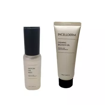 Incellderm Успокаивающий гель 100 мл + масляный туман 50 мл (2 типа комплекта), 1 единица