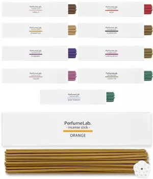 incense aroma stick incense holder set pieces incense Japanese-made (40 + holder, orange) оранжевый