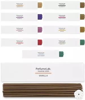 incense aroma stick incense holder set pieces incense Japanese-made (40 + holder, vanilla) коричневый