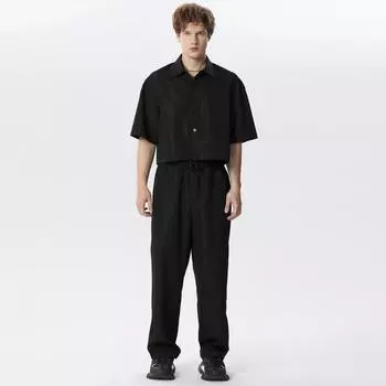 INCERUN 2PC Мужские укороченные топы с коротким рукавом и длинные повседневные брюки Комплект из двух предметов 5XL зелёный