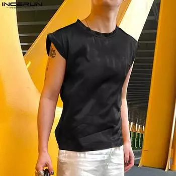 INCERUN Летние мужские жилеты без рукавов