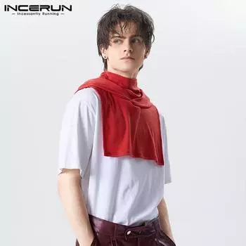 INCERUN Летний мужской вязаный жилет с капюшоном без рукавов