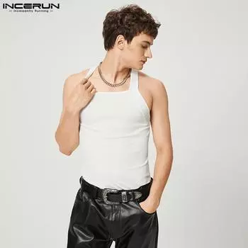 INCERUN Mens Summer Sleeveless Thin Tank Tops Undershirt