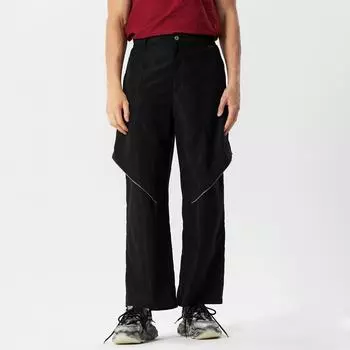 INCERUN Мужские длинные брюки с застежкой-молнией спереди и нерегулярными слоями