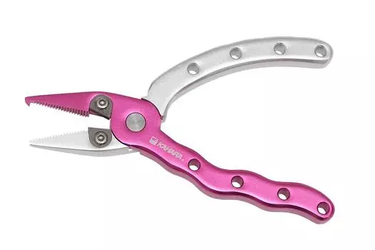 inch aluminum pliers 4.5 strawberry/silver