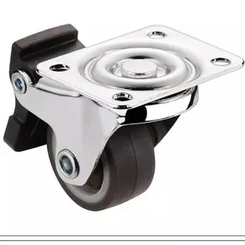 inch Universal Rubber Pulley Trolley Swivel Caster Roller Wheel Universal Wheel Furniture Caster 1inch-Universal wheel