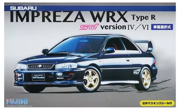 inch up series Subaru Impreza Sti версия с наклейкой-маскировкой оконной рамы пластиковая модель 1/24 № 99 IV/Vi