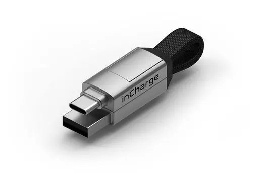 InCharge 6 Белый 6-в-1 Мультизарядный Кабель MicroUSB Type-C Type-A белый