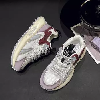 Increase 5cm sneakers shoes female summer new mesh surface breathable retro senior all-match casual sports women s shoes P571 35 серый