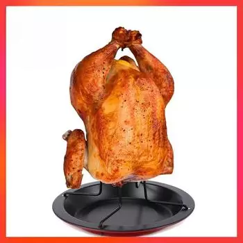 Индейка гриль куриный противень для жарки с дренажным мясом подставка для гриля поднос Хэллоуин, кухонные принадлежности
