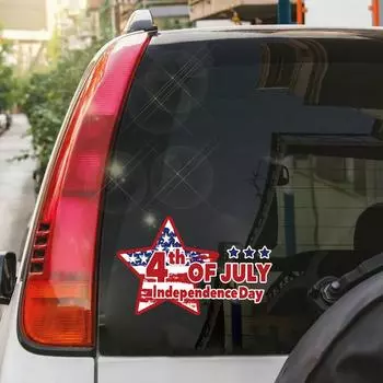 Independence Day Car Sticker American Flag Decoration Decal Waterproof Exterior Parts Car Styling