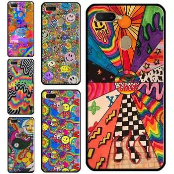 Инди детский эстетический чехол в стиле хиппи для OPPO A83 A91 A93 A1K A15 A3S A54 A74 A94 A5 A9 A31 A53 A52 A72 A53S задняя крышка OPPO A3S
