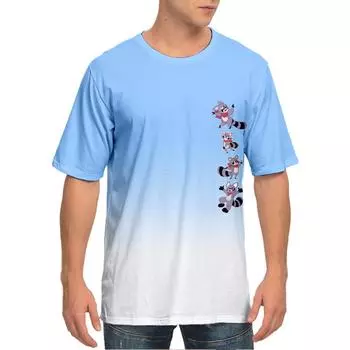 Indigo Park Аниме Футболка Летняя футболка с коротким рукавом Футболка с рисунком Фитнес-топы XS