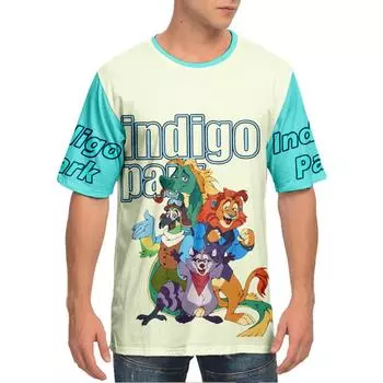 Indigo Park футболка для женщин и мужчин летняя одежда фитнес O-образный вырез аниме мужская футболка для мужчин большие размеры новые мужские футболки топы XS